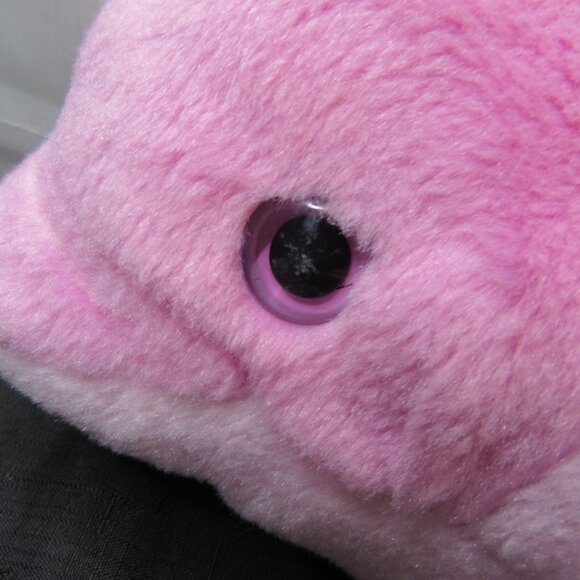The Petting Zoo Pink Dolphin Plush Toy 17" Heart Gem Sea World 1994 Vintage - Picture 6 of 12